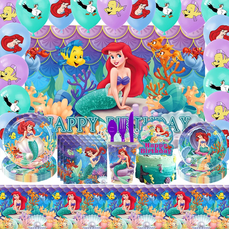 Kids Mermaid Birthday Party Decoration