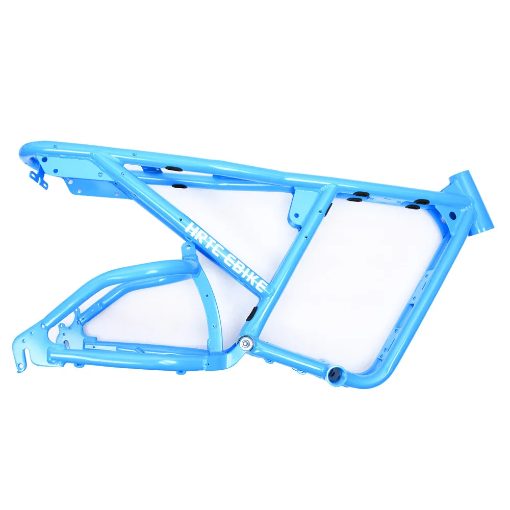 20 inch retro electric two wheel snow fat tire bike frame aluminum alloy lightweight internal alignment soft tail frame
