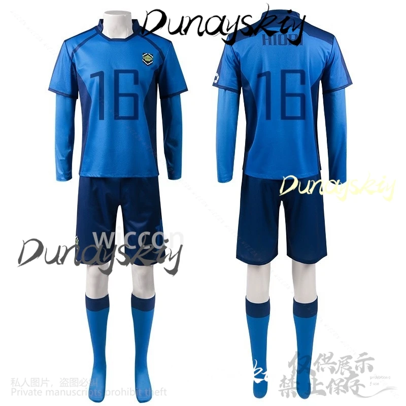Аниме BLUE Косплей LOCK Костюм Футбольная команда Униформа Isagi Yoichi Bachira Meguru Mikage Reo Nagi