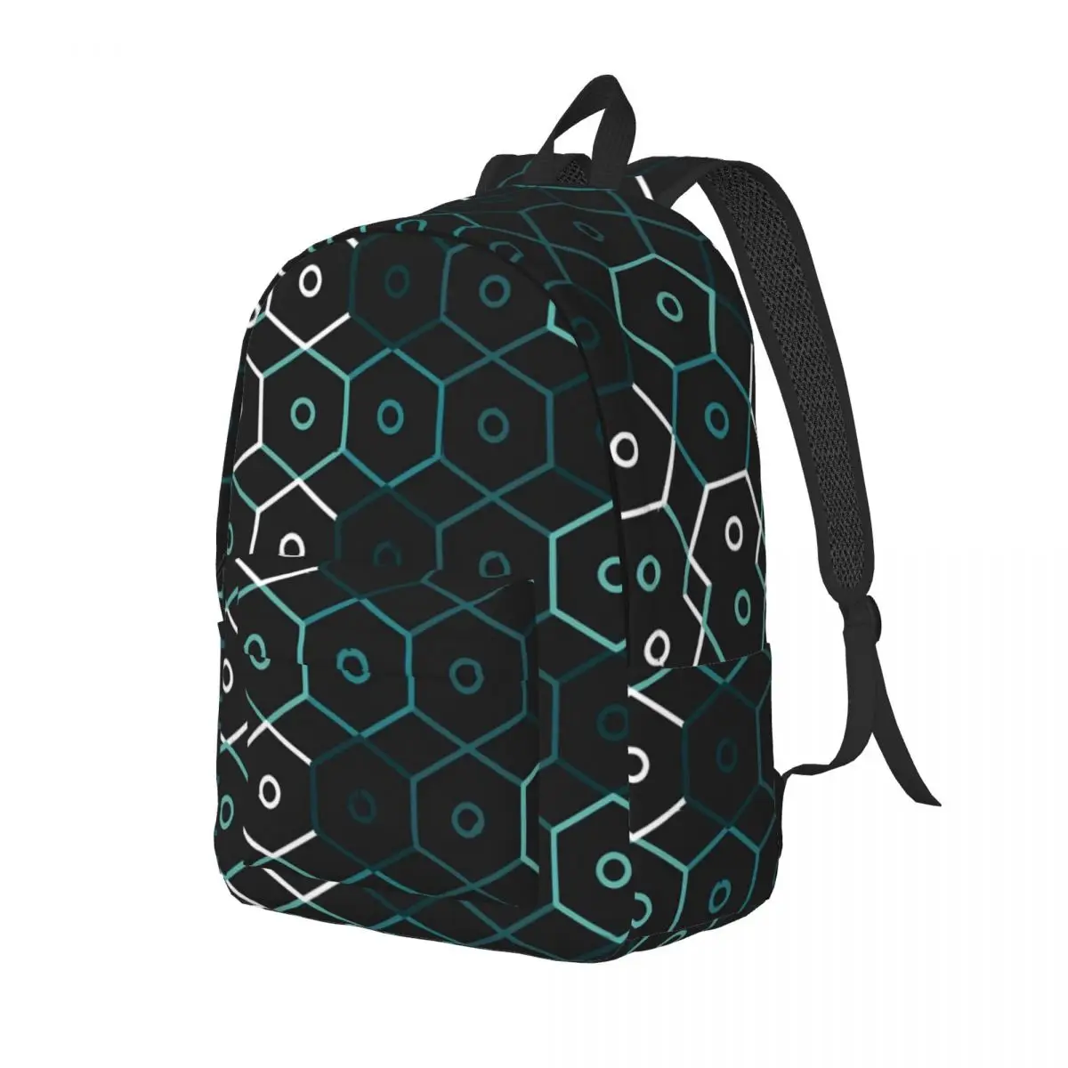 

Hives Pirnt Backpack Hexagon Theme Elegant Backpacks Youth Workout Breathable High School Bags Designer Rucksack