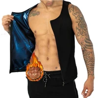men neoprene sweat sauna vest waist trainer slimming body shapers weight loss shirt shapewear gym underwear fat burning tank top