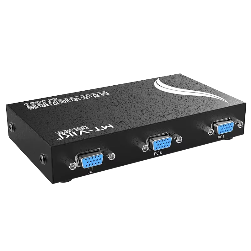 MT-VIKI 2-портовый автоматический KVM-переключатель VGA многокомпьютерный доступ