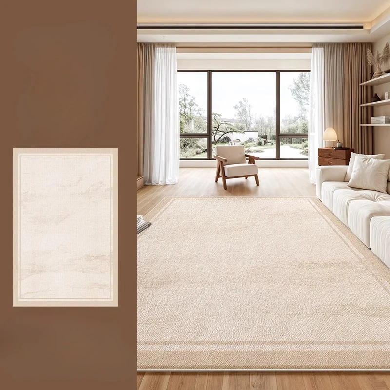 

Кремовый антискользящий ковёр из полиэстера