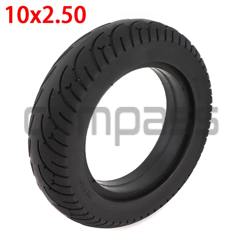 

High Quality 10x2.50 Tubeless Wheel Tyre Solid Tyre Non-Inflation Electric Scooter Tire for 8/10 Inch Electric Scooter Accessory