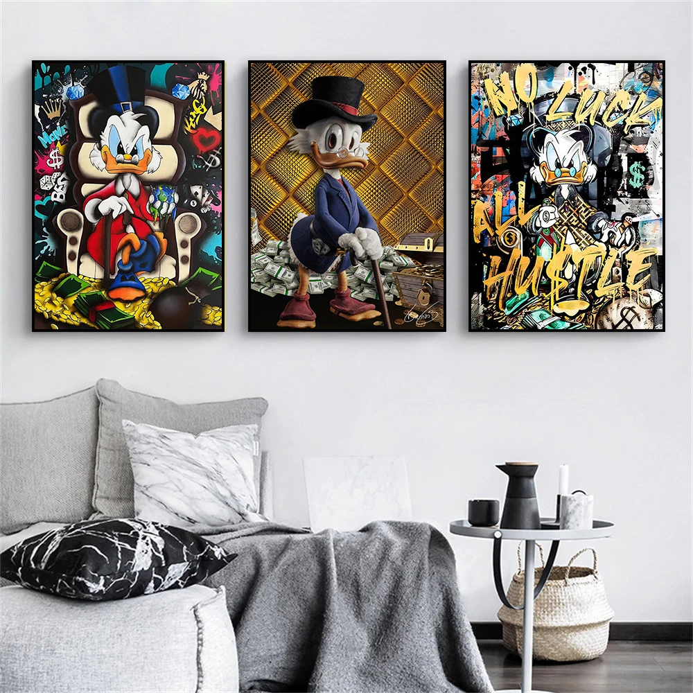 MINISO Постер &quotСкрудж Макдук художественный успех&quot на холсте