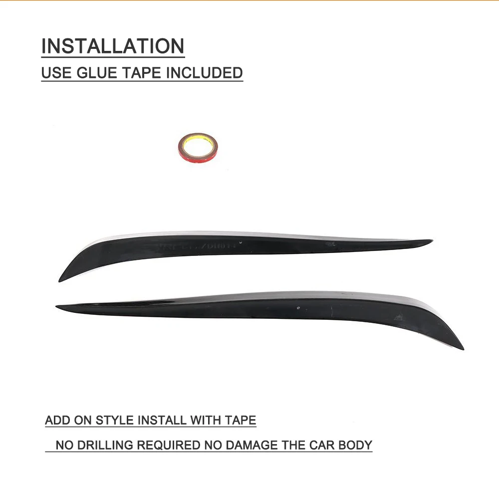 Передний бампер канавки боковой спойлер плавники накладки для Tesla Model X 2016 2017 2018