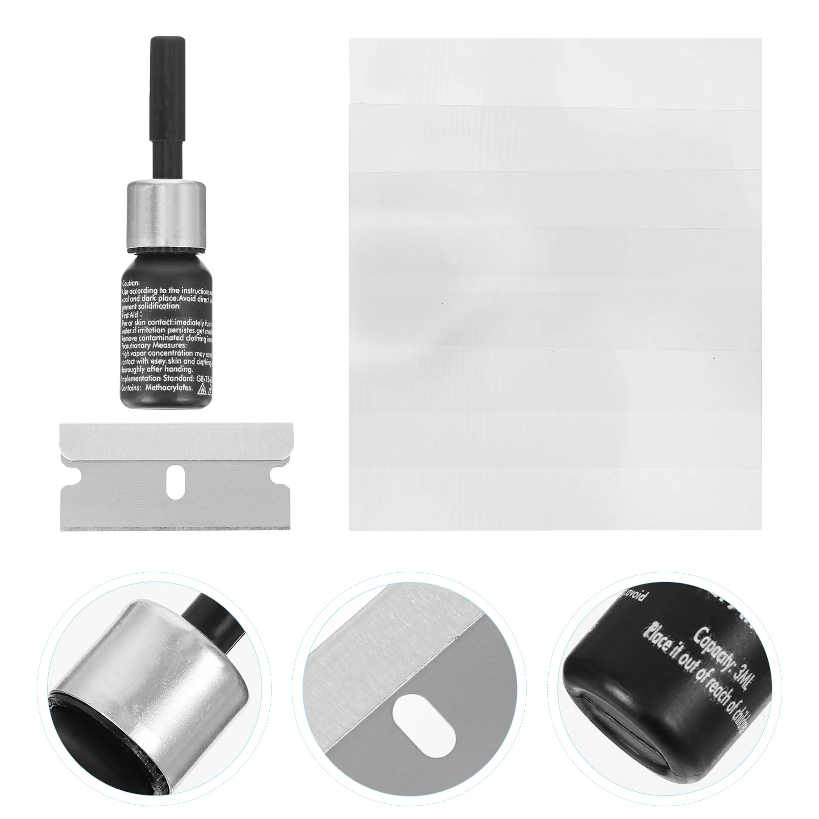 

2 комплекта для ремонта лобового стекла автомобиля