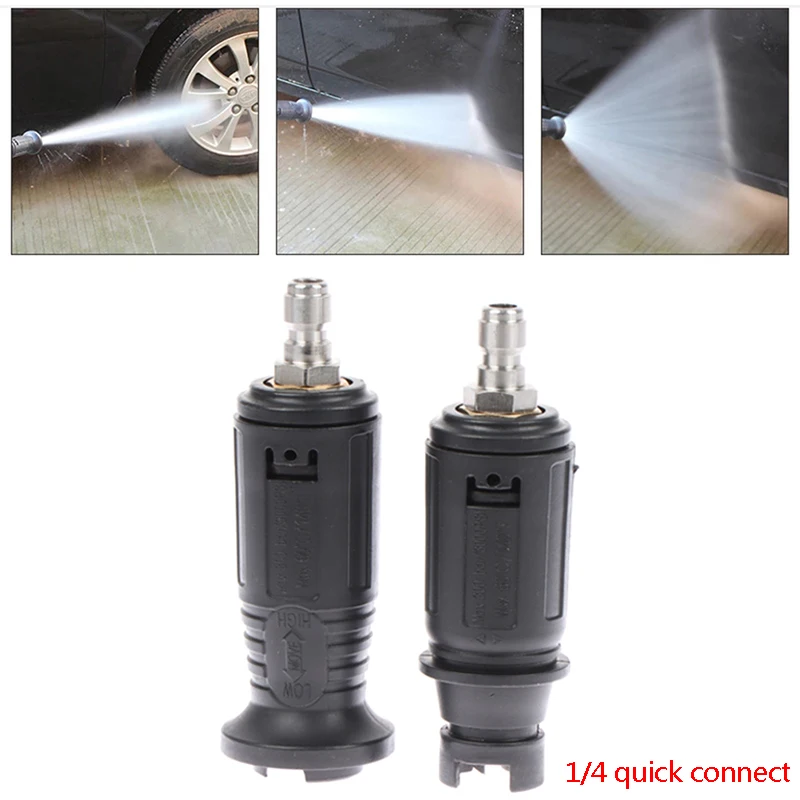 

1X Auto Tool Adjustable High Pressure Washer Nozzle Tips,Variable Spray Pattern, 1/4inch Quick Connect Plug 3000 Psi Car Washing