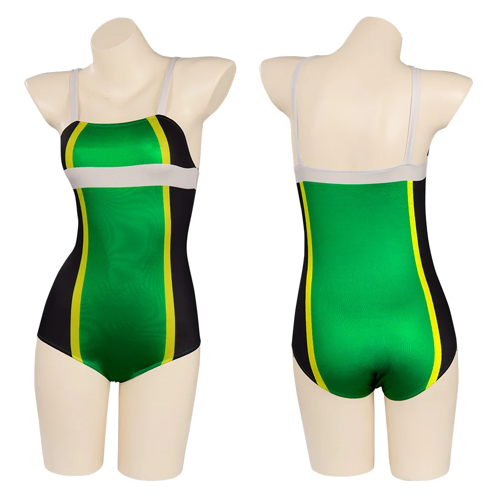 

Anime My Hero Academia Asui Tsuyu Cosplay Swimsuit Costume Swimwear Jumpsuit Fantasia Outfits Halloween Carnival Disguise Suit