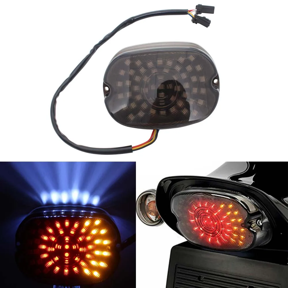 

Для Harley Dyna Softail Fat Boy Sportster 883 Touring Road Electra Glide светодиодный задний фонарь мотоцикла, стоп-сигнал поворота, задние фонари