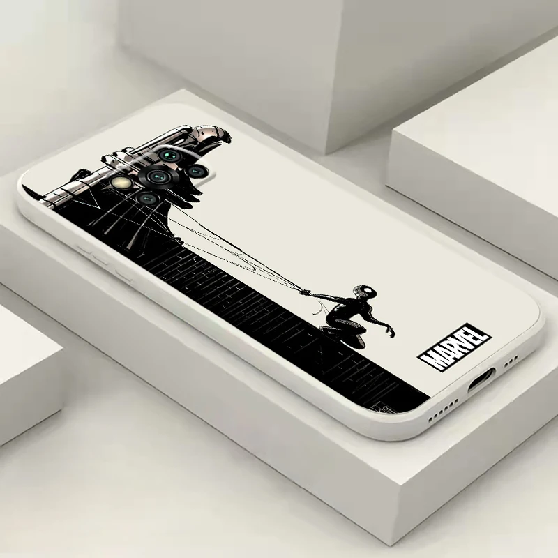 Чехол для телефона из комиксов Marvel Человек-паук Xiaomi POCO F5 F4 F3 Pro GT X5 X4 X3 NFC M4 M3 чехол