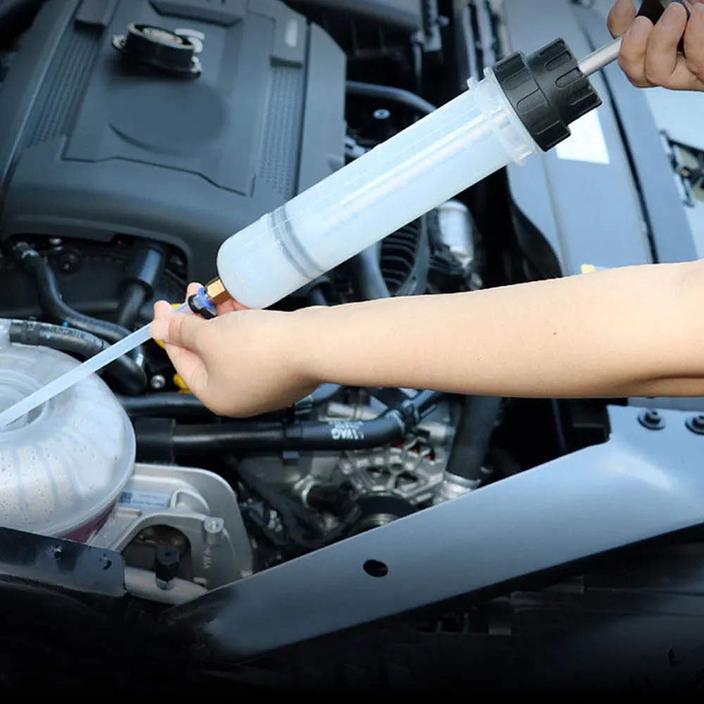 

Car Oil Fluid Extractor Auto Air Pump Filling Syringe Bottle Transfer Automotive Fuel Extraction Hand Pump Dispenser Tool 200cc