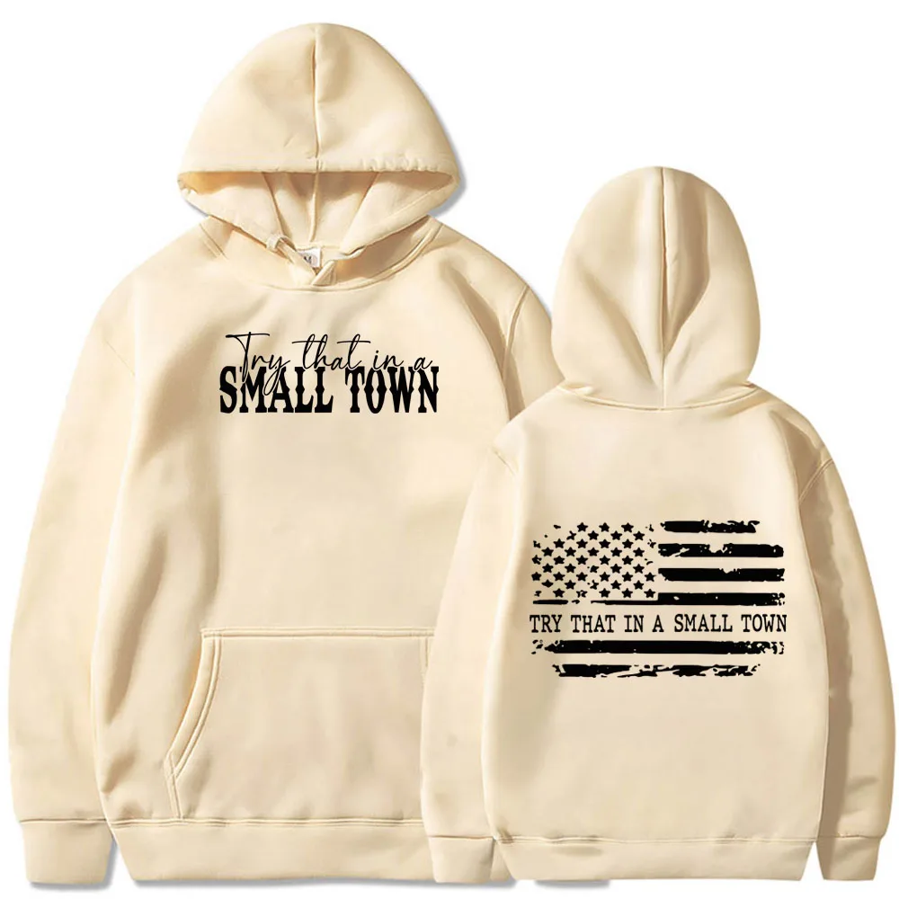 Толстовка с капюшоном Try That In A Small Town толстовка кантри-музыкой мужской и женский