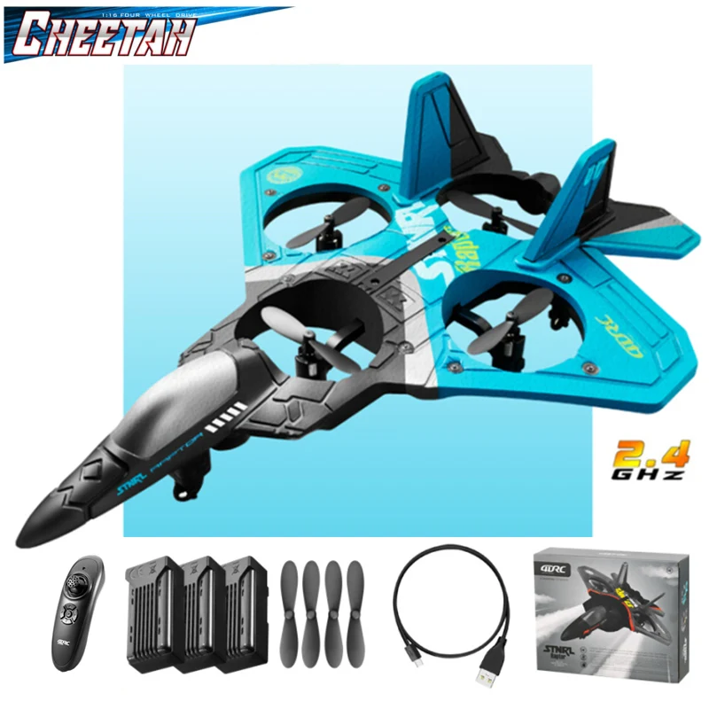 

RC Plane 2.4G Quadaxial Uav Fighter Glider EPP Foam Fixed Wing Remote Control Stunt Plane Model Aircraft Toy For Kids And Aldult