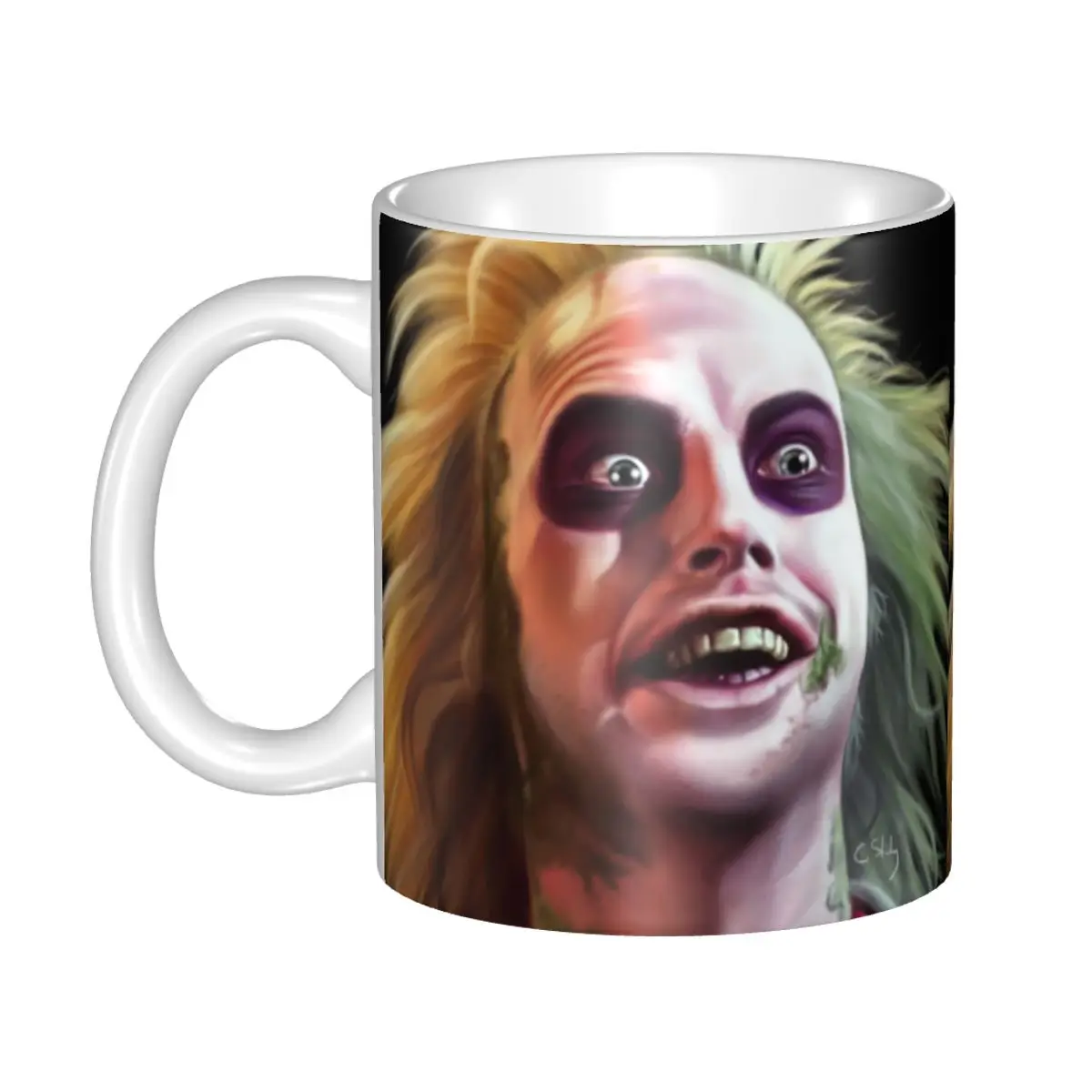 

Customized Beetlejuice Horror Movie Tim Kennedy Coffee Mug DIY Ceramic Milk Tea Cup Men Women Outdoor Work Camping Cups And Mugs