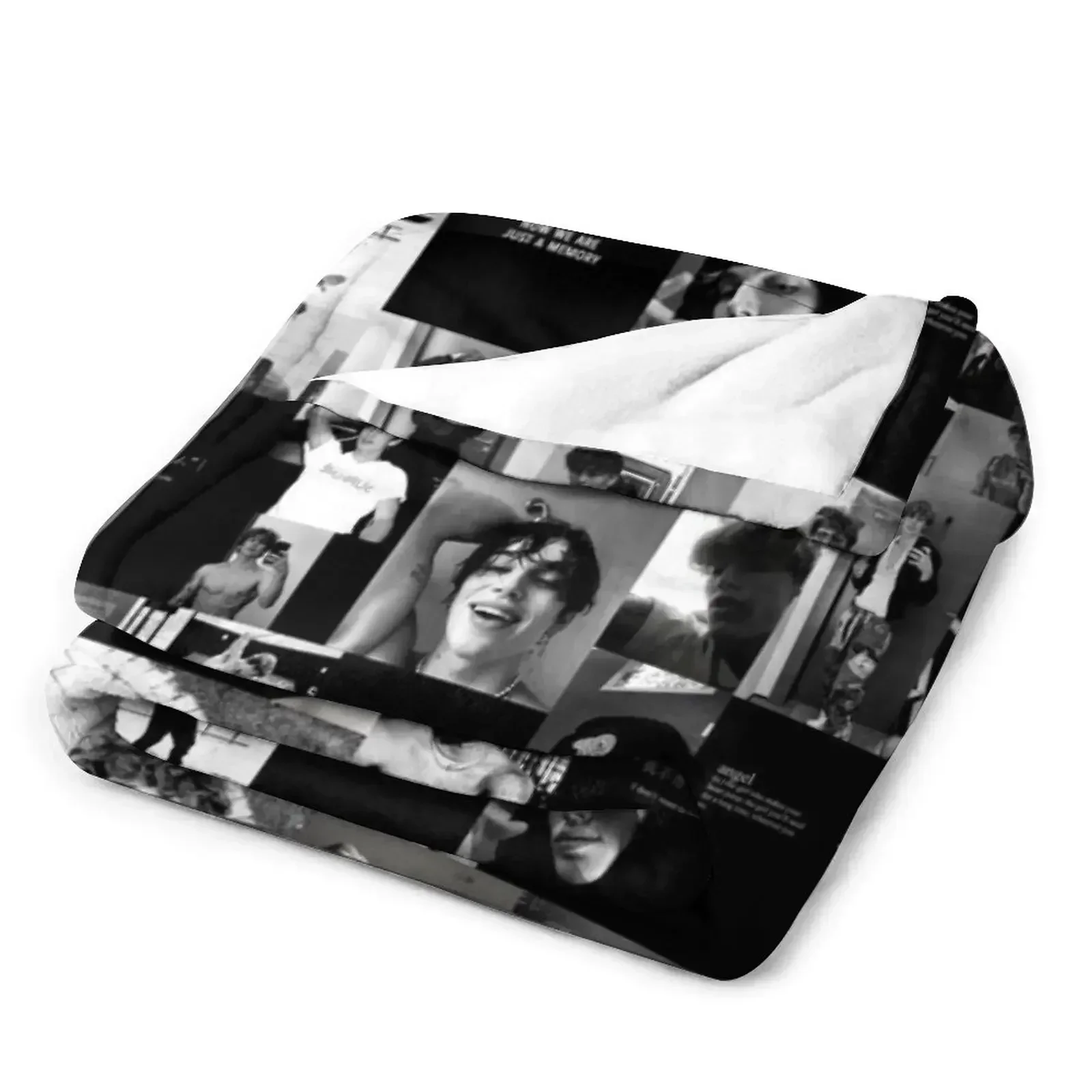 Стильное одеяло bnw с коллажем Vinnie Hacker декоративное и пледы одеяла