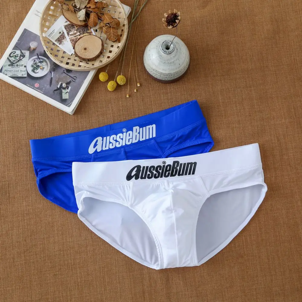 

Men'S Triangular Briefs Underwear Men'S Jockstrap Underpants Ice Silk Low Waisted Stretch Comfort Breathable Male Panties