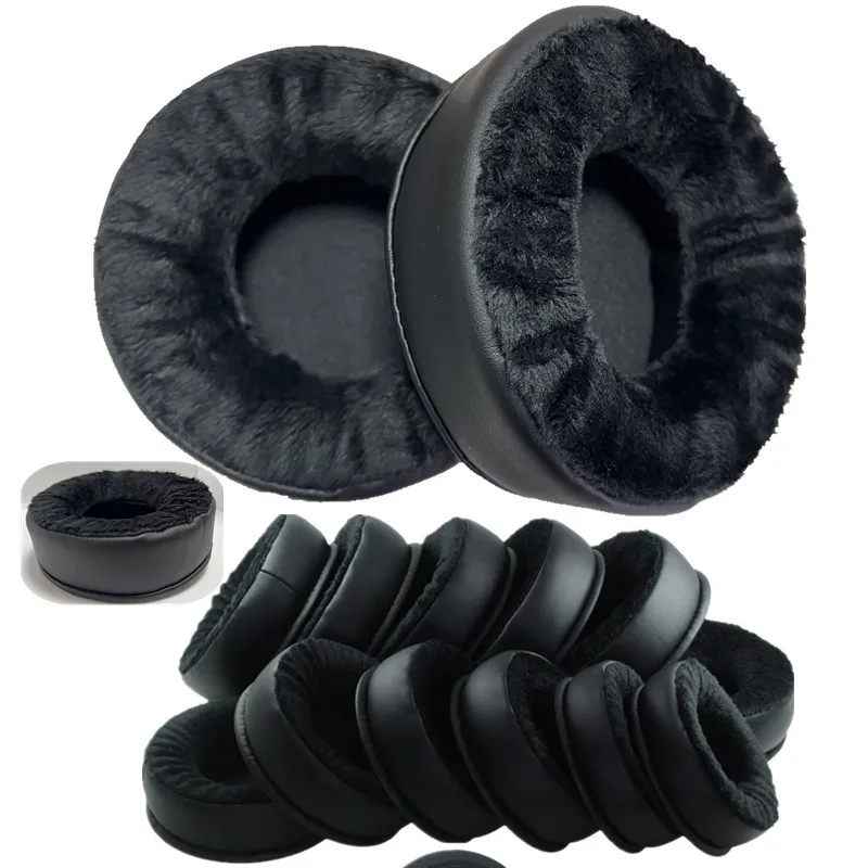 

2pcs Round Velvet Fabric Earpad 80MM 85 90MM 95MM 100MM 105MM 110 MM For Fostex AKG-72 Headphone Ear Pads Headset Foam Cushion