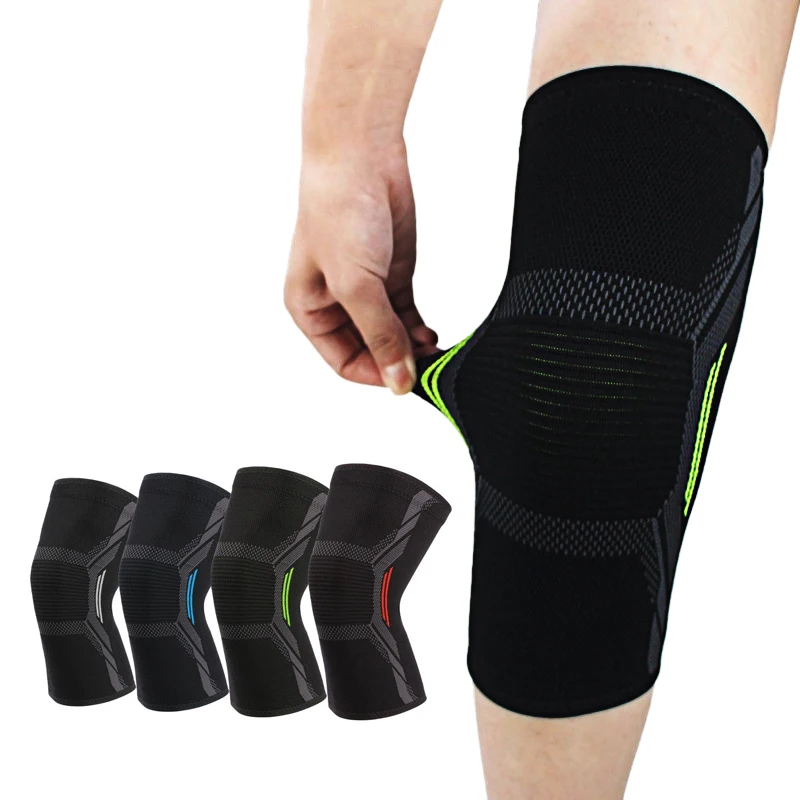 1Pcs Compression Knee Brace Workout Knee Support for Joint Pain Relief Running Biking Basketball Knitted Knee Sleeve for Adult