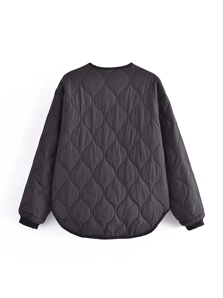 Women's Autumn Parkas Khaki Thin Padded Jacket Cotton Quilted Coat For Women Bomber Puffer Jacket Light Comfortable Winter Coats