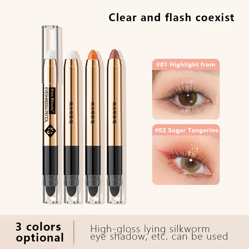 

Lying Silkworm Pen Highlighter Pencil 1pcs Natural Lasting Colored Contour Brighten Eyes Stick Eye Shadow Pen Eyes Makeup