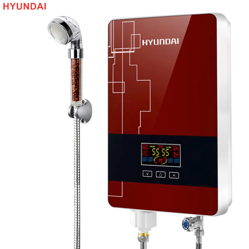 HYUNDAI Instant Electric Water Heater  Heater Bathroom Water Mixer 3 Seconds Quick Heat  Home  Kitchen Treasure  Bath Machine