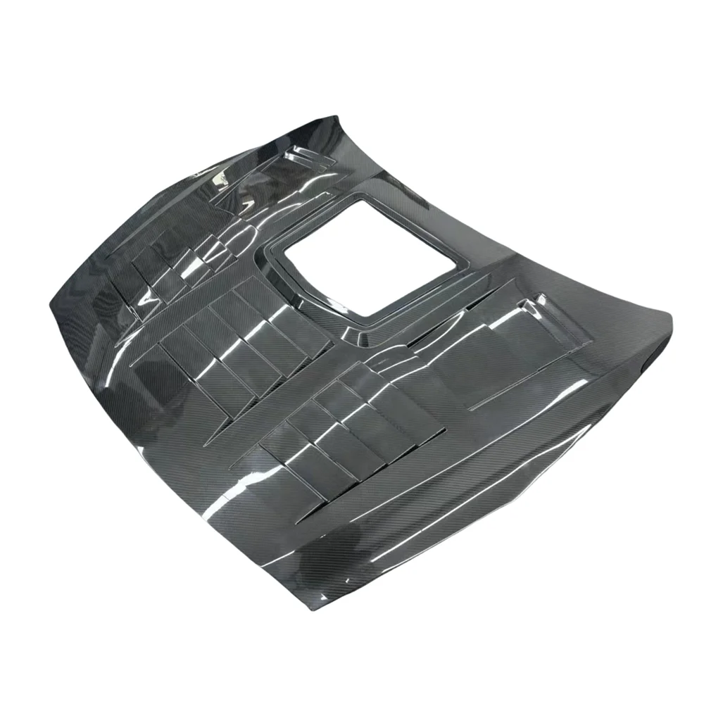 3K настоящий сухой углеродное волокно прозрачное стекло передний капот