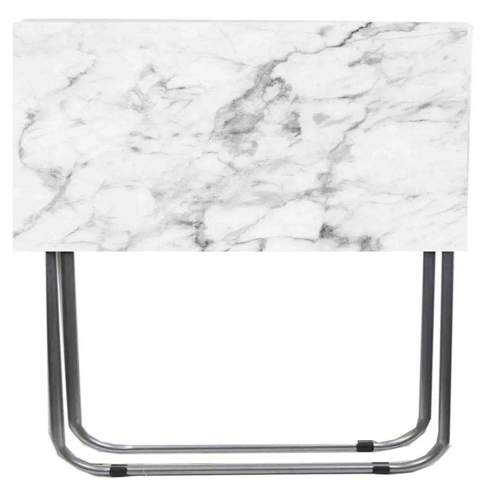 

Marble Multi- Foldable Table, Grey/White