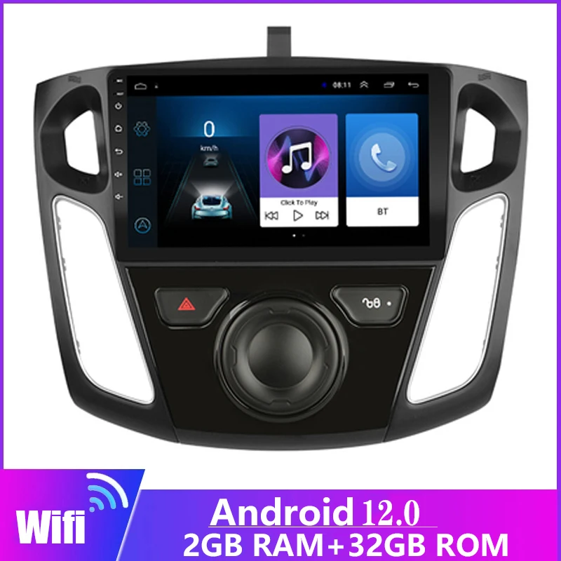 

RAM 2G+ROM 32G Android 12.0 Car Radio Player Gps Navigation Multimedia for Ford Focus 3 2012 2013 2014 2015 2016 2 din video