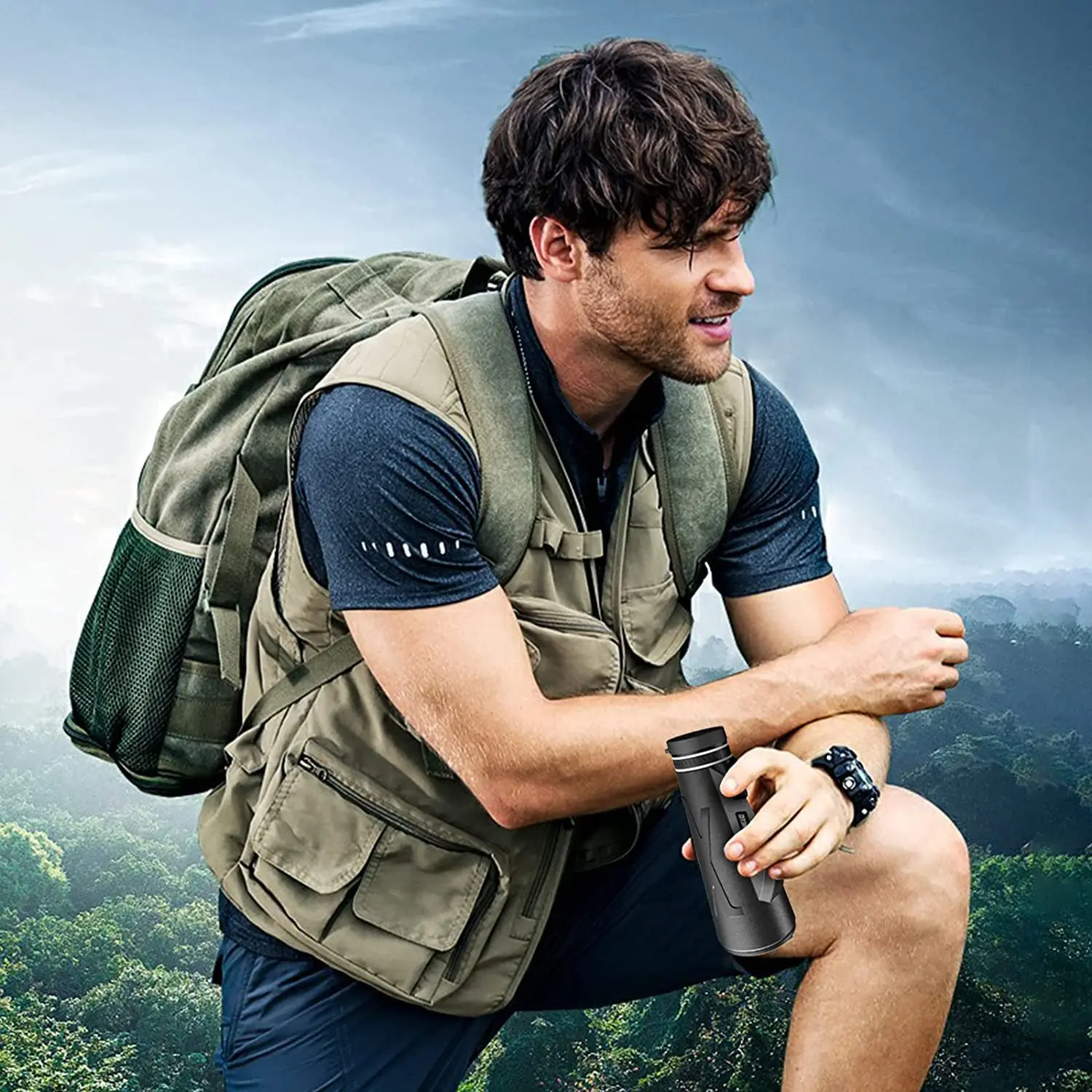 80x100 Увеличение 50000M HD Bak4 Портативные Мощные Бинокли Дальнего Действия Профессиональный Телескоп Монокуляр Шпионская Дождевая Охота.