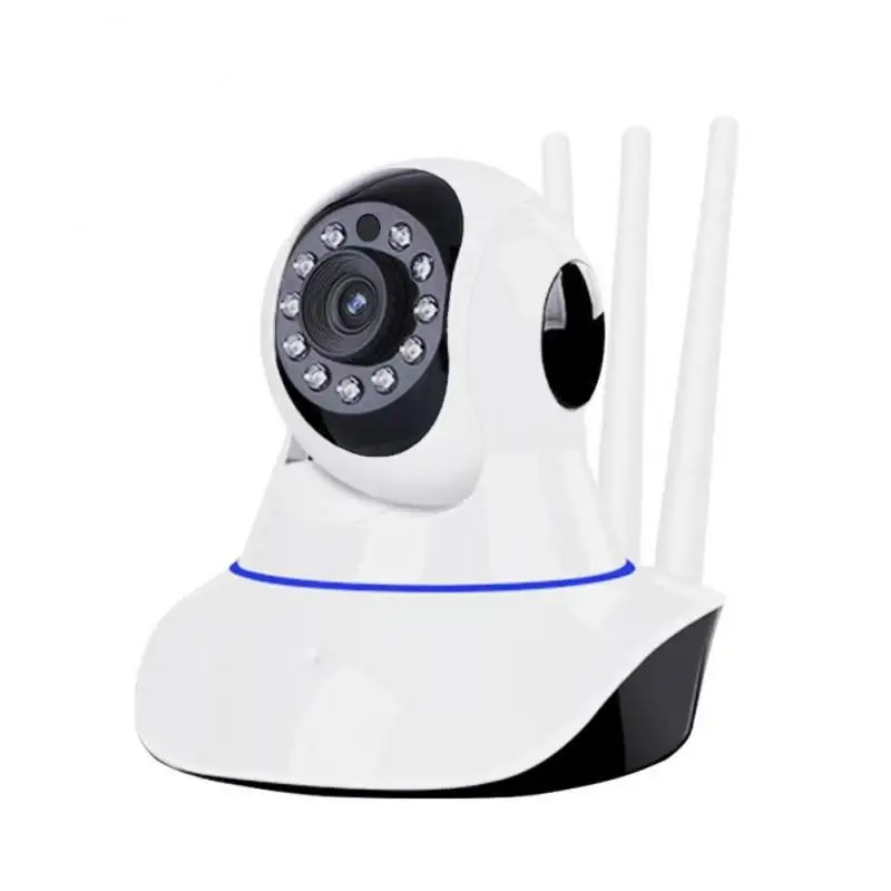 

Ptz Camera Three Antenna Motion Detection Alarm Recording 360 Full Coverage Smart Home Wireless Camera V380 Wifi Ip Camera