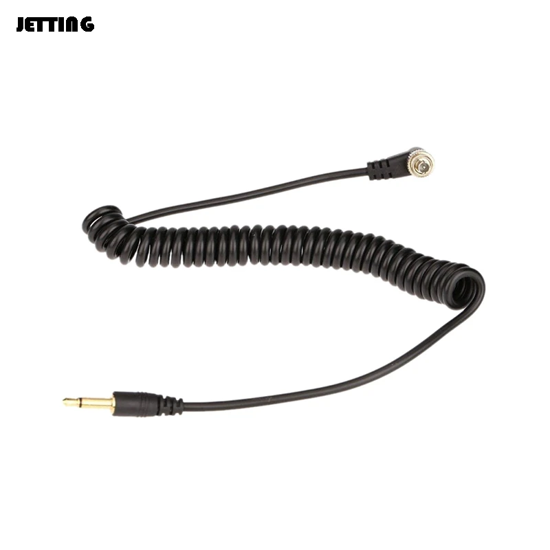 

Camera Flashes Accessories 3.5mm to Male PC Flash Sync Cable Screw Lock for Trigger Studio Light