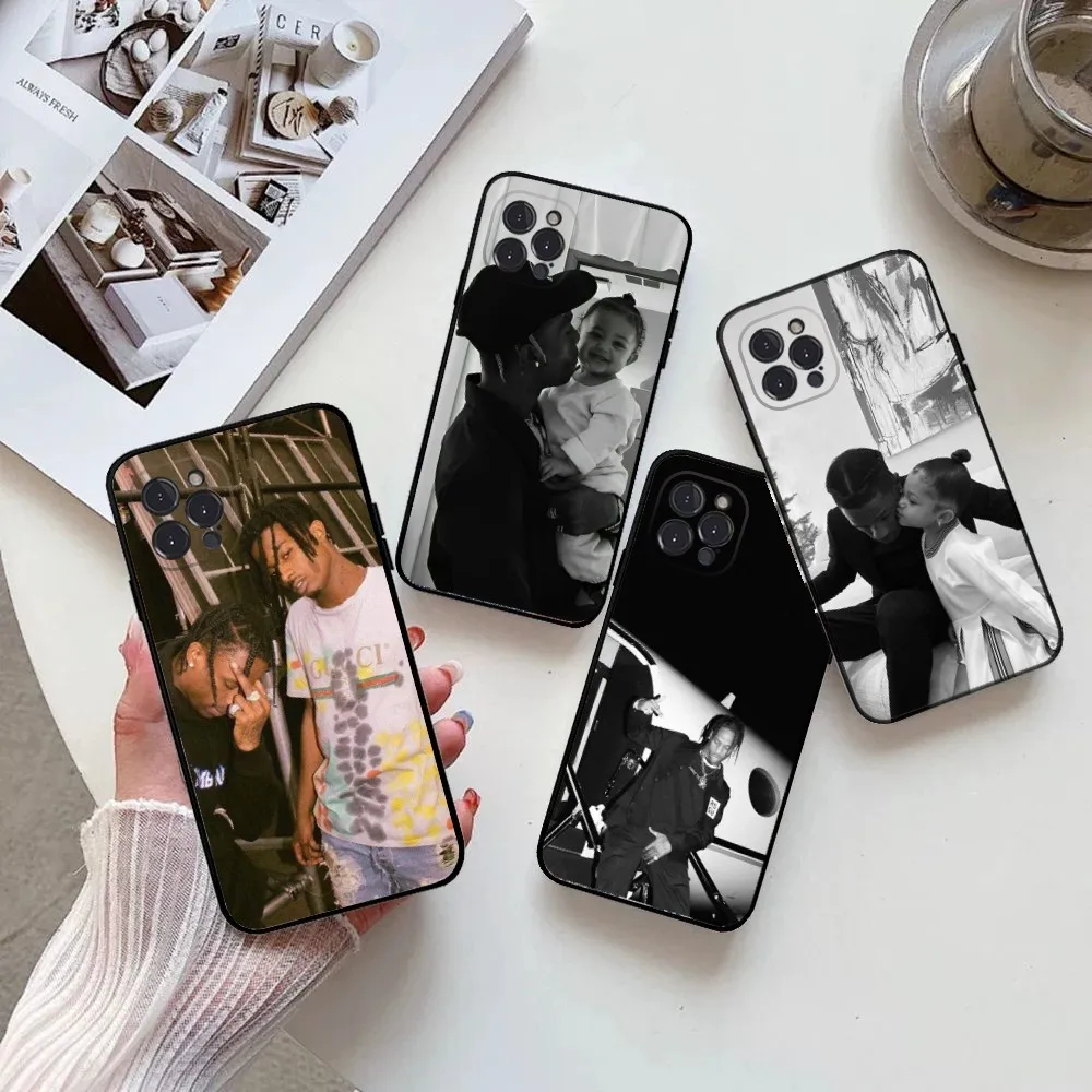 Чехол для телефона J-Jack T-Travis Scott Hiphop IPhone 15 14 13 12 11 Pro Max Mini 8 7 Plus SE2 X XR XS MAX Silcone Soft Covers