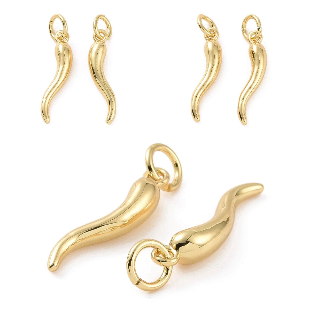 10 шт. металлические подвески с перцем чили латунные кольцом для изготовления