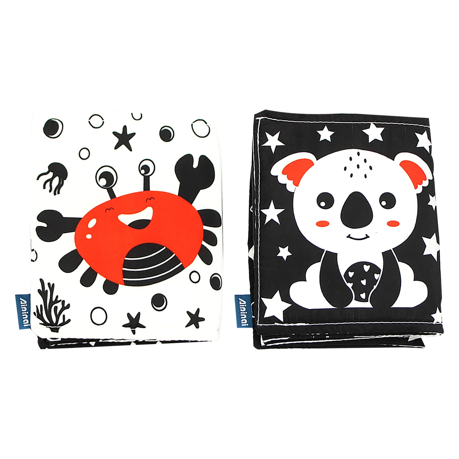 

Black And White Cloth Book Soft Cloth Book For Baby Crinkle Cloth Baby Books Early Educational Toys For Infants Babies Baby Girl