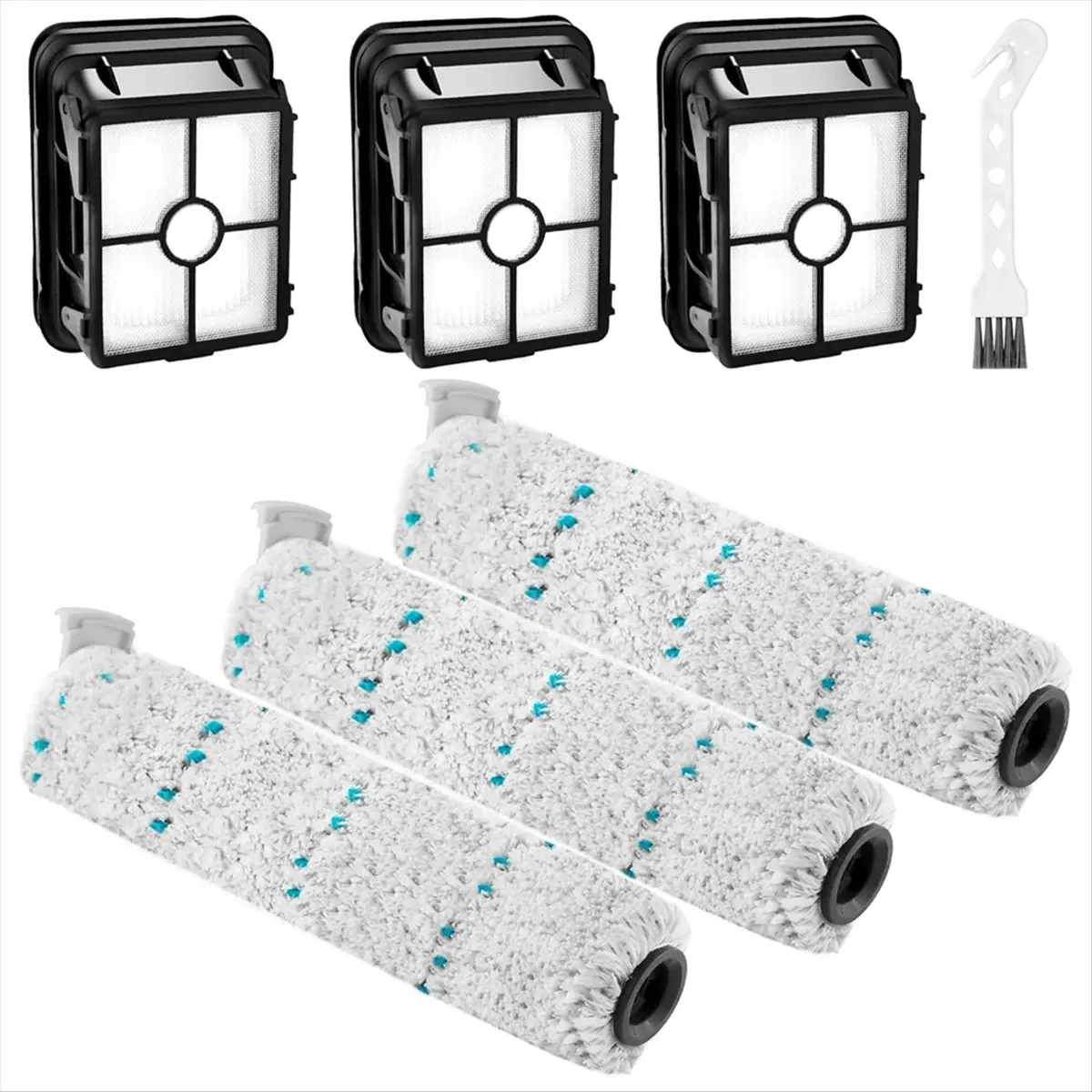 Фото T80C! Сменные щетки и фильтры для пылесосов Bissell Crosswave Max и Crosswave 2554 2590, замена деталей 1618641 и 1608684 №2