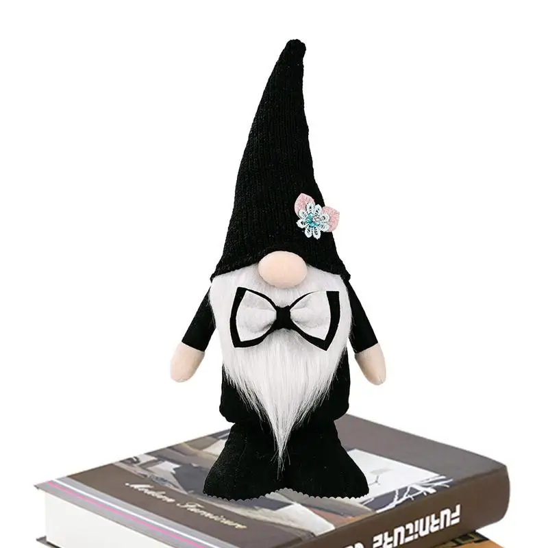 

Кукла гнома, платье гнома для невесты и жениха, плюшевая кукла без лица, украшение на годовщину, подарки на день Святого Валентина, домашние ...