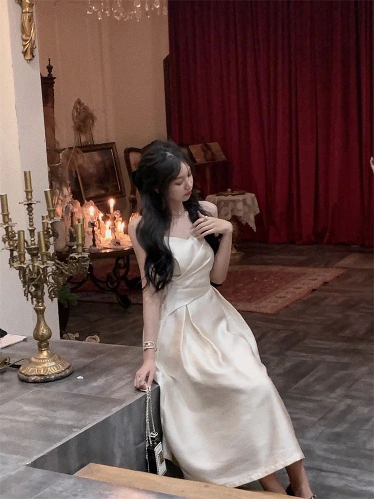 Летнее винтажное вечернее платье-миди офисное женское облегающее пикантное