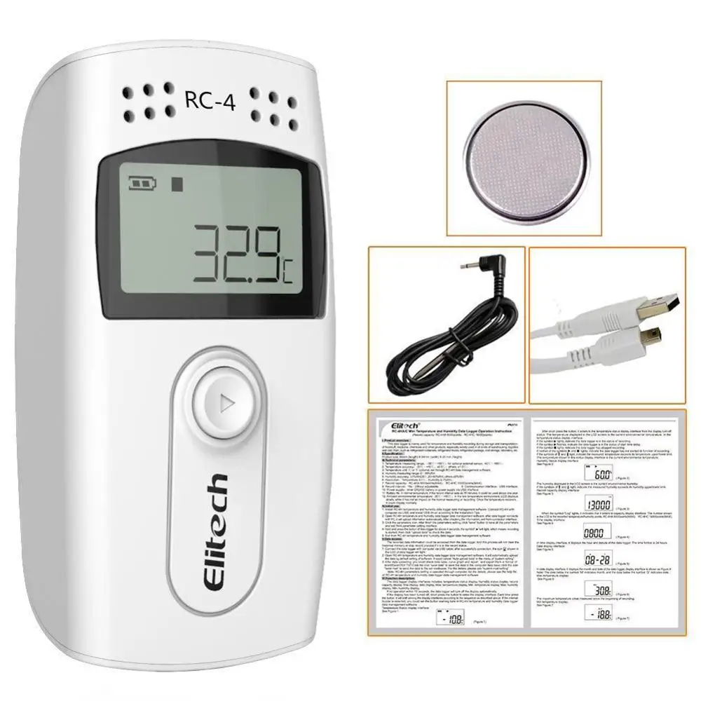 Портативный комнатный удобный мини-датчик температуры и влажности с USB цифровым