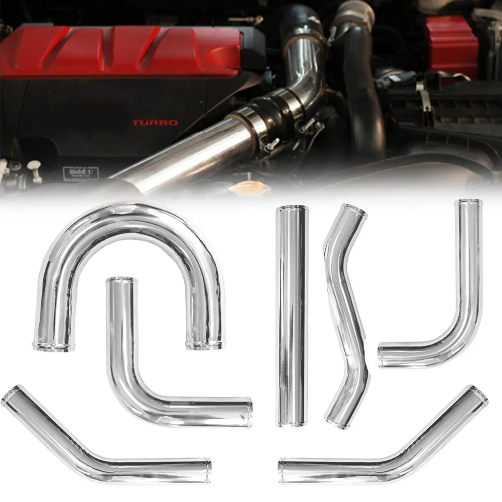 

Universal L S Type Aluminum Tube 76mm 3.5inch Cold Air Intake Pipe for Racing Car Turbo High Flow 0/45/90/180 Degrees
