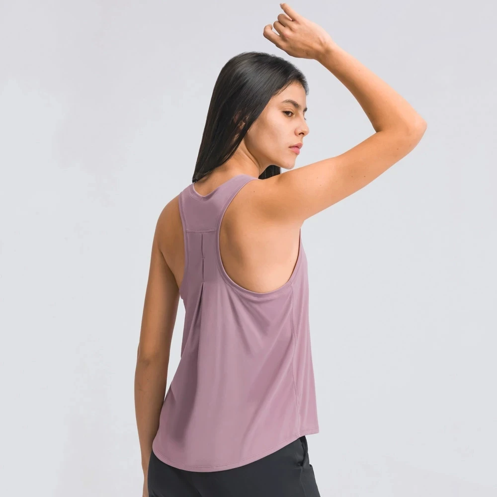 

2022Ladies Loose Sleeveless Tank Top Running Workout Clothes Yoga Tank Top Stretch Sexy Top Gym Tank Top Sports Tank Top CoverUp