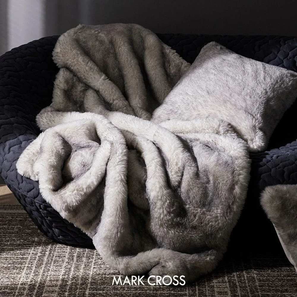 Роскошное меховое одеяло в стиле ретро для зимы искусственное теплое