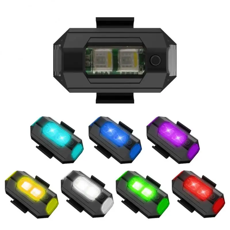

MTB Cycling Warning Lights Motorcycle Bike Flashing Rear Lights Drones Aircraft Night Lights USB Rechargeable Bike Accessories