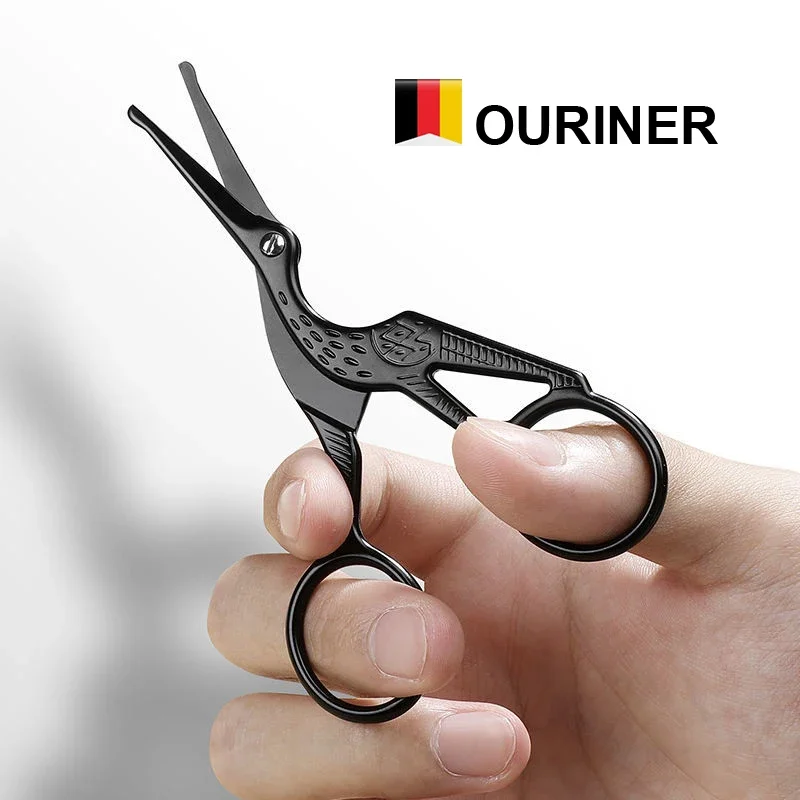 Ouriner профессиональные машинки для стрижки волос с круглым носом ножницы усов из
