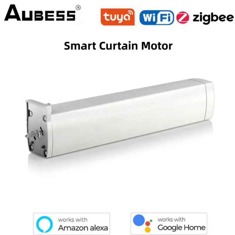 

Умный двигатель для штор Tuya Wi-Fi Zigbee, бесшумный электрический пульт дистанционного управления с таймером, работает с Alexa Google Home Smart Home