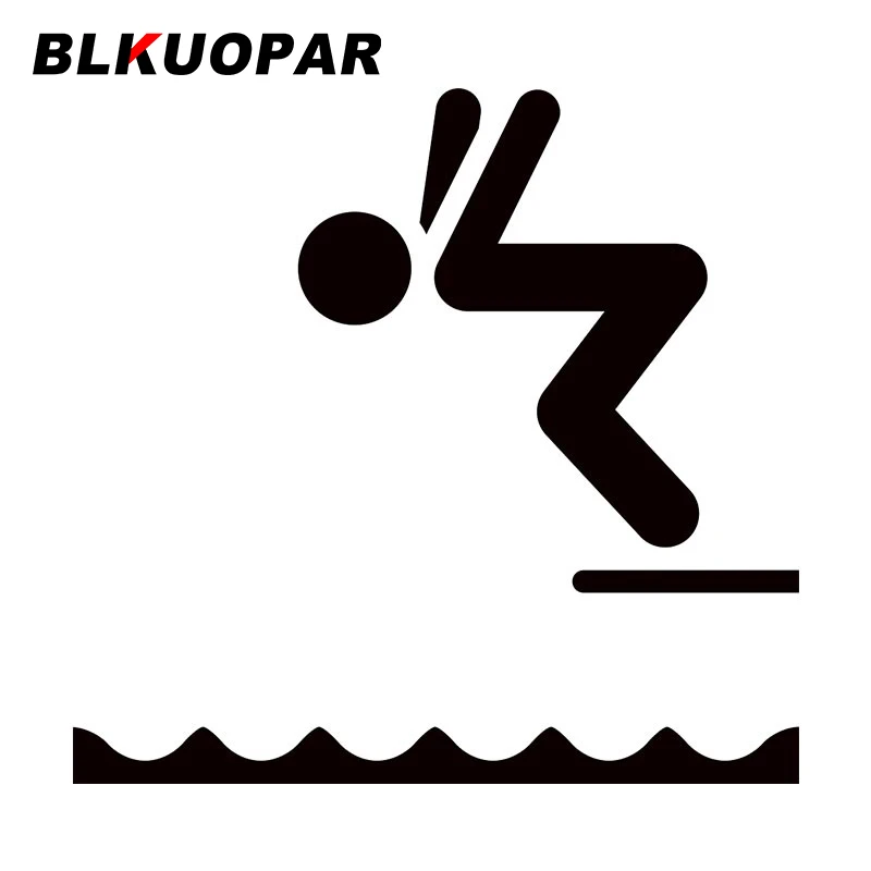 

Забавная наклейка для дайвинга BLKUOPAR, оригинальная Водонепроницаемая наклейка на лобовое стекло с защитой от царапин