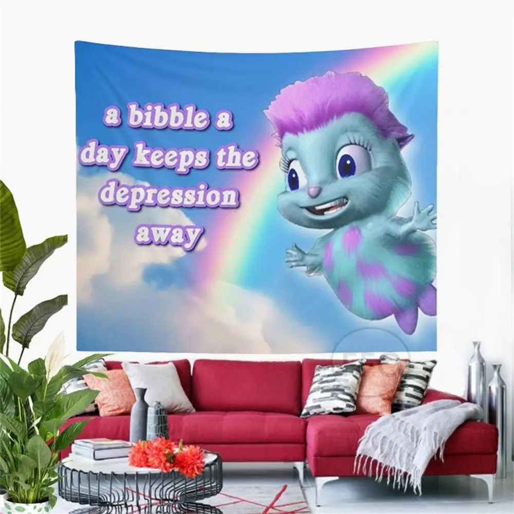 

Забавный библь счастье гобелен хиппи Радужный мем гобелен настенный эстетический гобелены коврики для йоги украшение гостиной