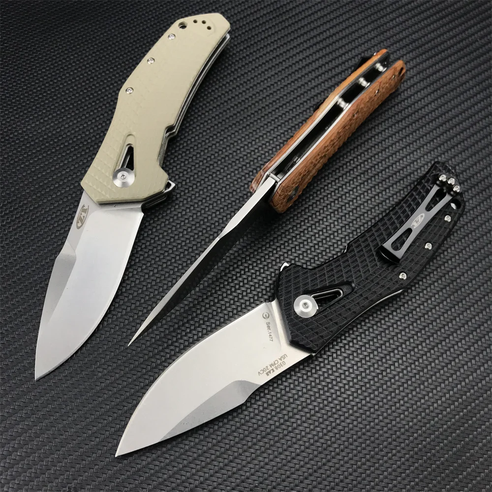 

ZT 0308 Flipper Pocket Folding 8Cr13Mov Blade Knife G10 and Titanium Handles Outdoor Tactical Camping Hunting Durable EDC Tools