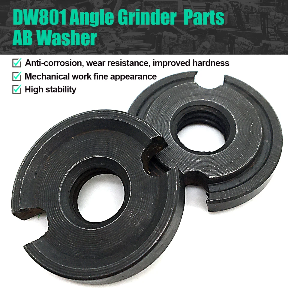 

1 Set AB Washer 4 Inch Flange Replace For Dewalt DW801Angle Grinder Hardness Spare Parts Power Tools Accessories Good Fast Ship