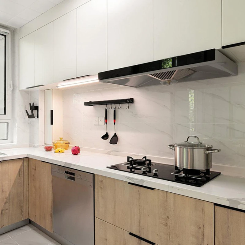 

Kitchen Transparent Oil Proof Wall Sticker Heat-resistant Wallpaper Clear Self Adhesive Film Waterproof Paper Home Decoration